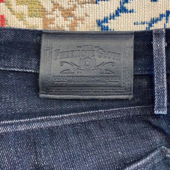 Freenote Cloth Jeans Portola Taper Fit 30x33 Black Japanese Selvedge Denim - Picture 12 of 15